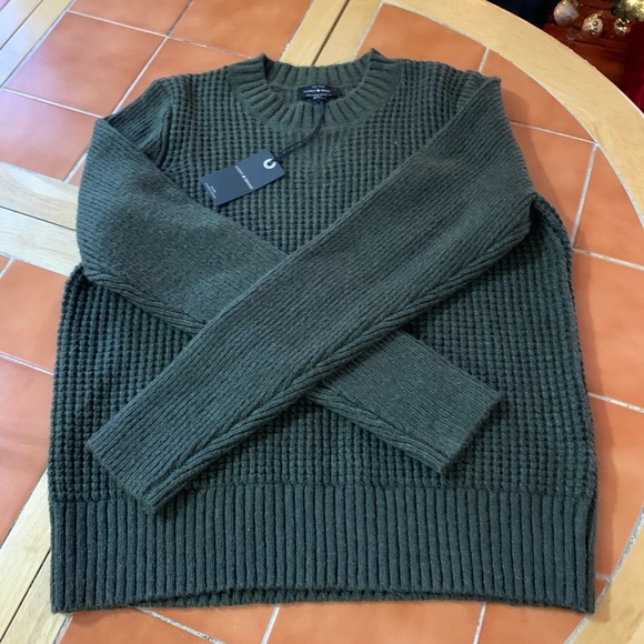 Sweater Lucky Brand size L NWT green olive - Picture 8 of 12